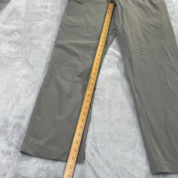 Eastern Mountain Sports Mens Pants Gray 32x32 Hiking Stretch Nylon Flat Front - Picture 5 of 16